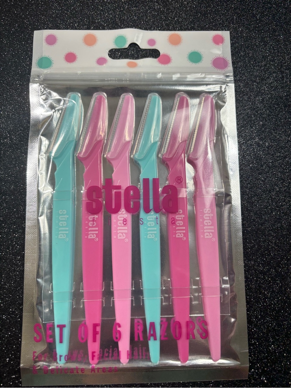 Stella Razors for Brows & Facial Hair- Set of 6